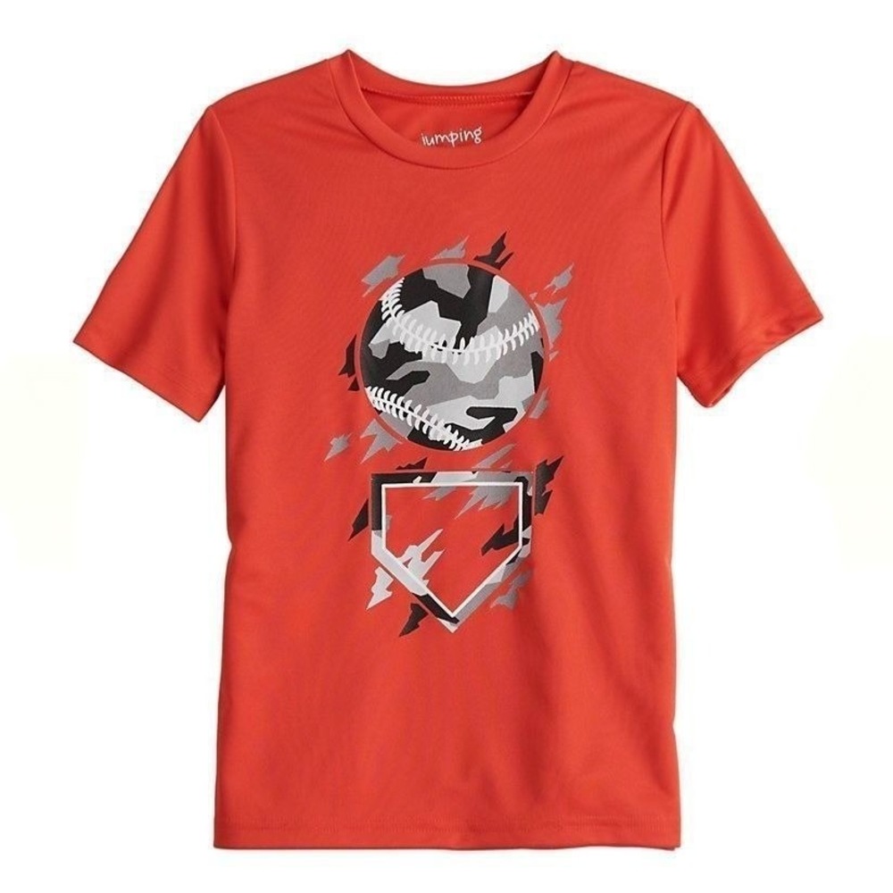 NWT Boy's Jumping Beans Active Graphic Tee 5 Husky